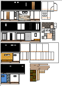 間取図から建築模型（住宅模型）を作ってみた_その②